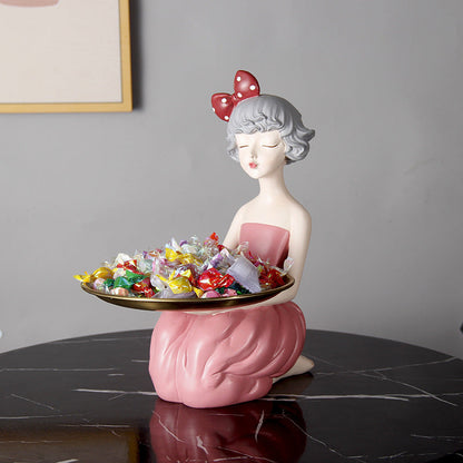 Lighteme Cute Butterfly Girl Resin Storage Decoration
