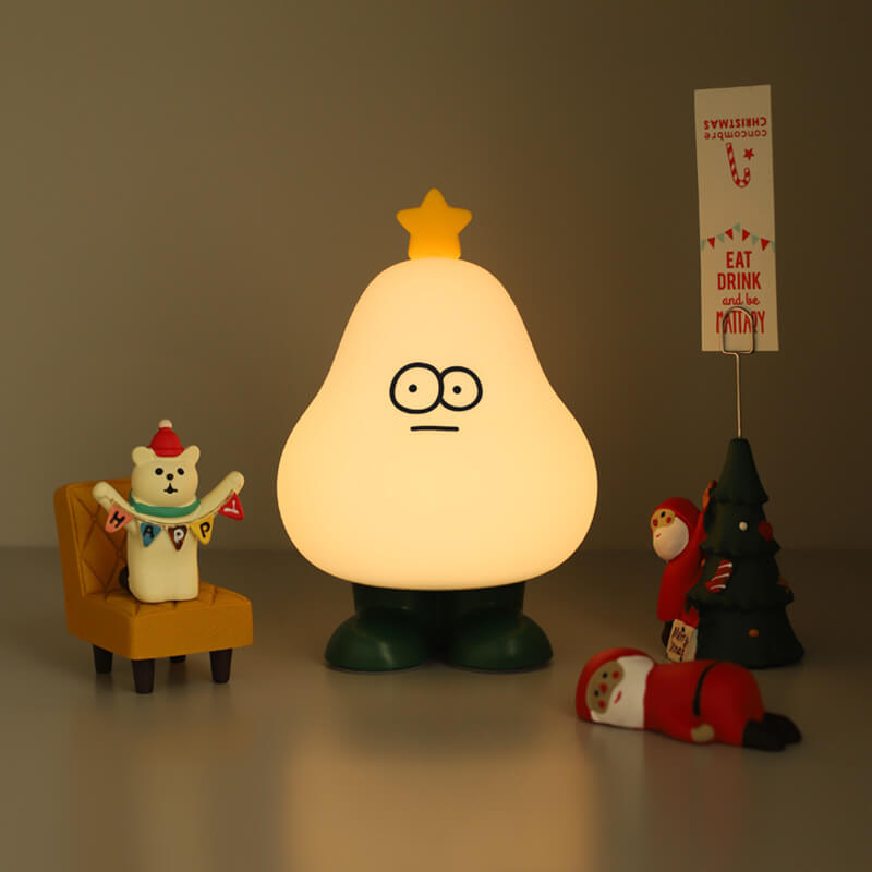 Lampe de nuit en silicone en forme de sapin de Noël mignon Lighteme