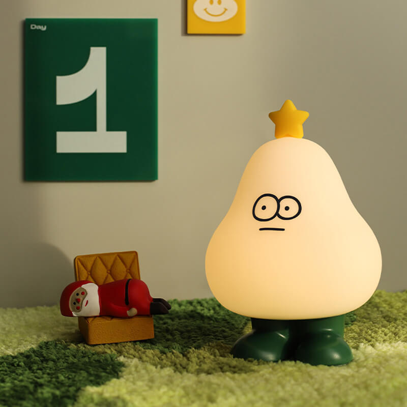 Lampe de nuit en silicone en forme de sapin de Noël mignon Lighteme
