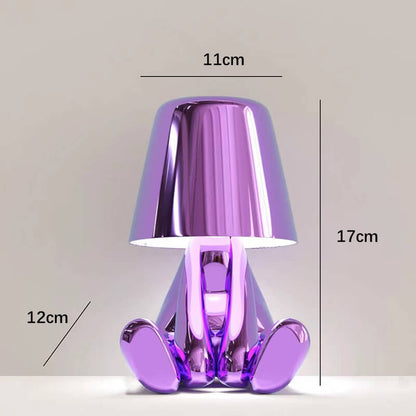 Lighteme Colorful Cute Humanoid Touch Resin Night Light