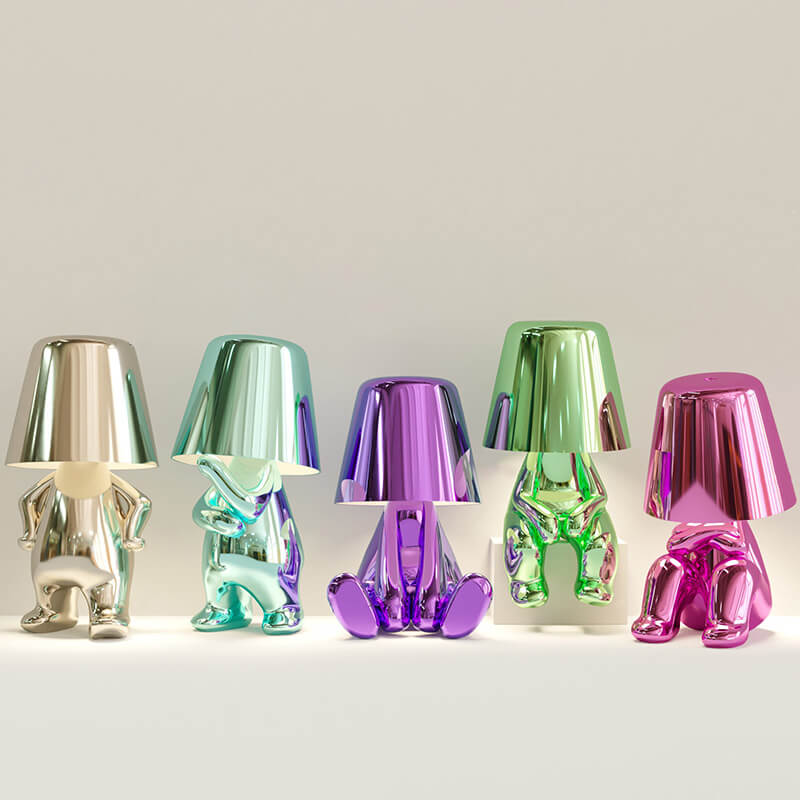 Lighteme Colorful Cute Humanoid Touch Resin Night Light