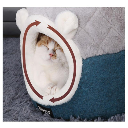 Lighteme Niedliches Winter-Katzenhaus aus dickem Material (2 Größen)