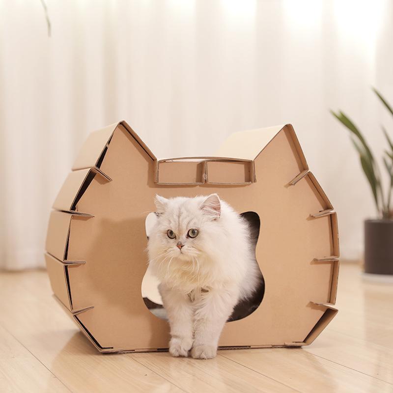 Lighteme DIY Katzenkratzernest aus Wellpappe