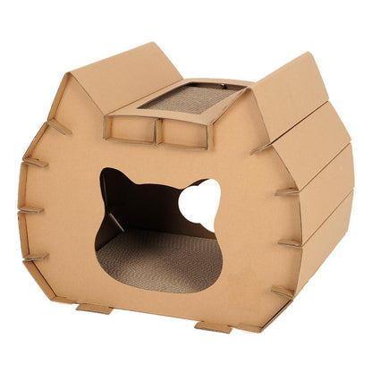 Lighteme DIY Katzenkratzernest aus Wellpappe