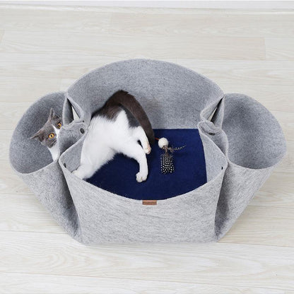 Lighteme DIY Diverse Petaloid Felt Cat Tunnel