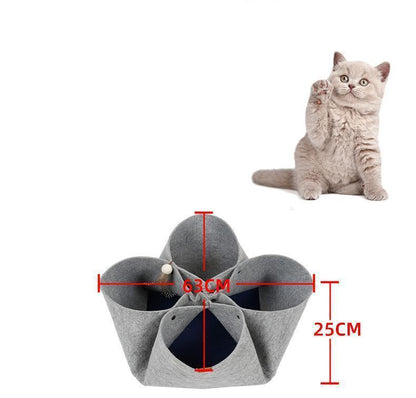Lighteme DIY Diverse Petaloid Felt Cat Tunnel