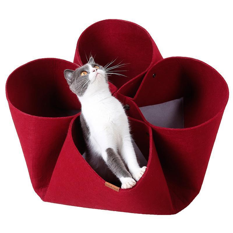 Lighteme DIY Diverse Petaloid Felt Cat Tunnel