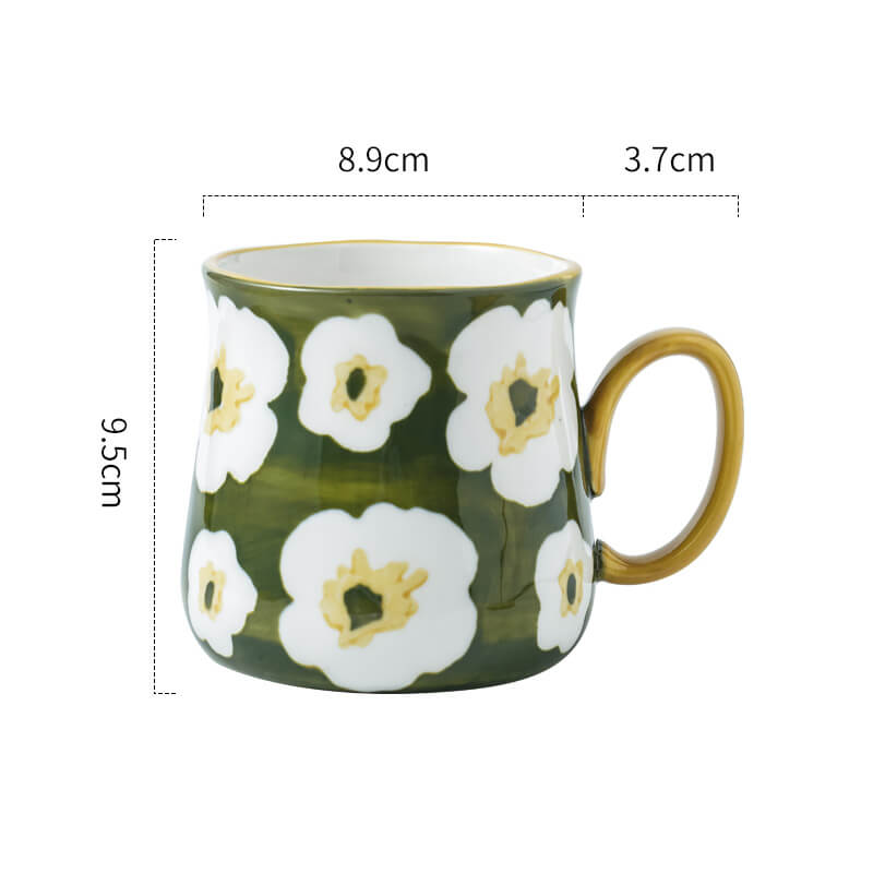 Lighteme Daisy Print Ceramic Mug