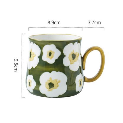 Lighteme Daisy Print Ceramic Mug