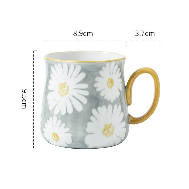 Lighteme Daisy Print Ceramic Mug