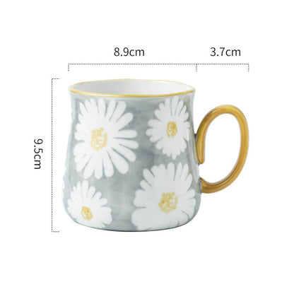 Lighteme Daisy Print Ceramic Mug