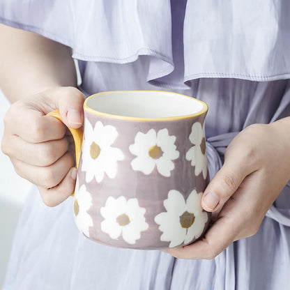 Lighteme Daisy Print Ceramic Mug