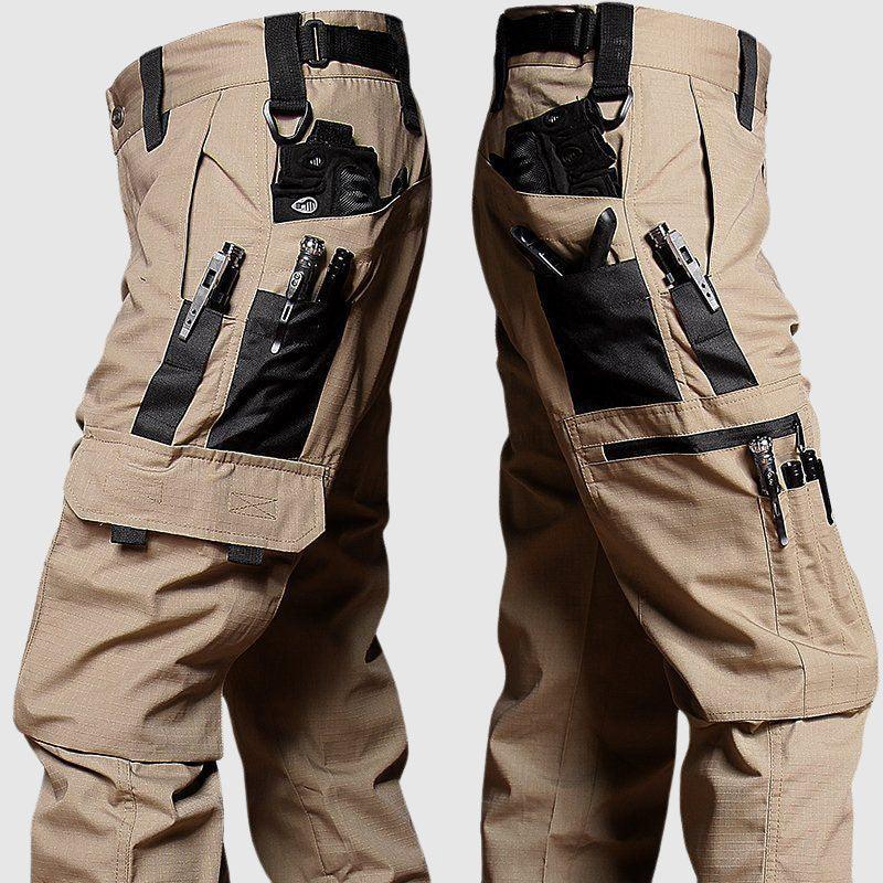 Lighteme Taktische Cargohose mit mehreren Taschen für Herren