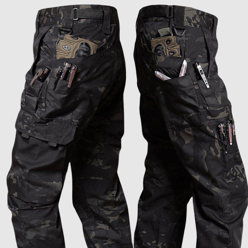 Lighteme Taktische Cargohose mit mehreren Taschen für Herren