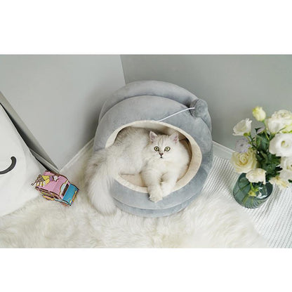 Maison chaude lavable Lighteme Deluxe pour chat (2 couleurs et 2 tailles)