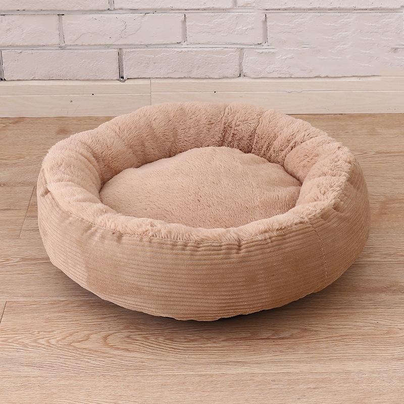 Lit rond pour chien Lighteme avec coussin amovible