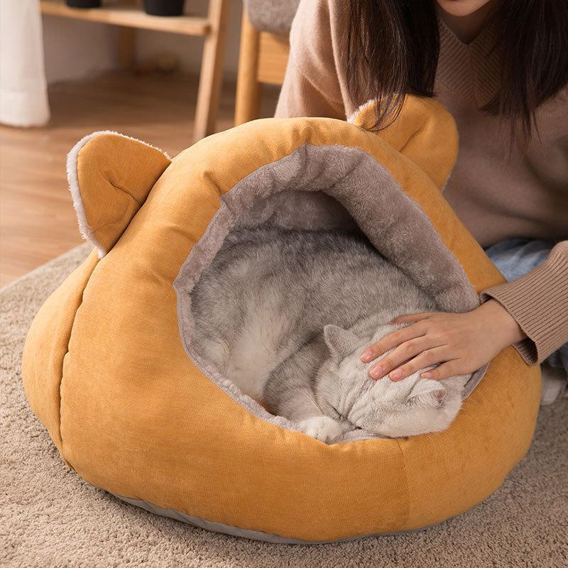 Maison pour chat semi-fermée détachable Lighteme