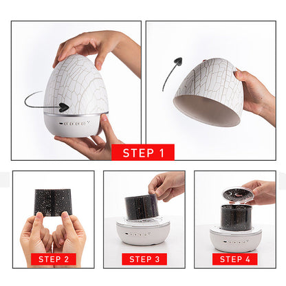 Lighteme Dinosaur Egg Projection Lamp