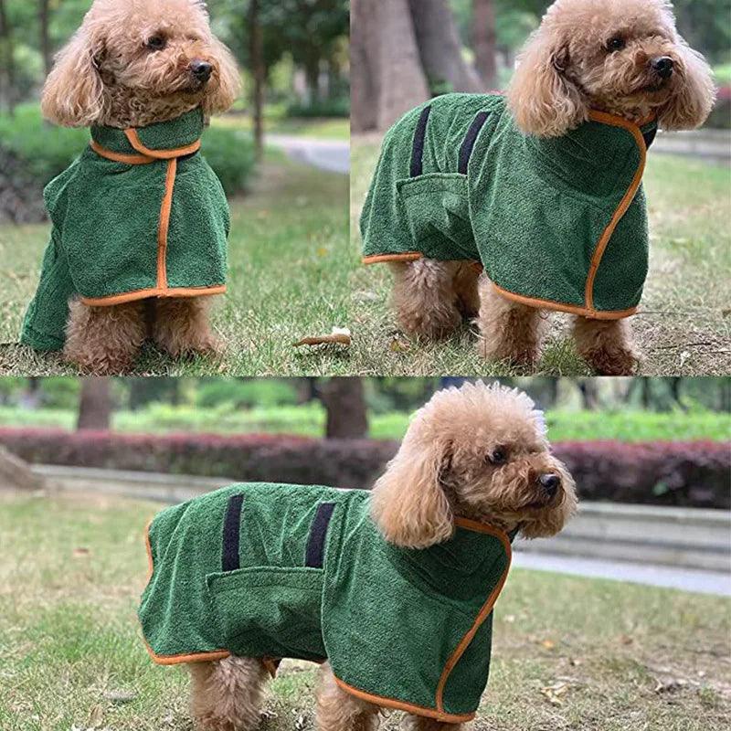 Lighteme Mikrofaser Hundebademantel 
