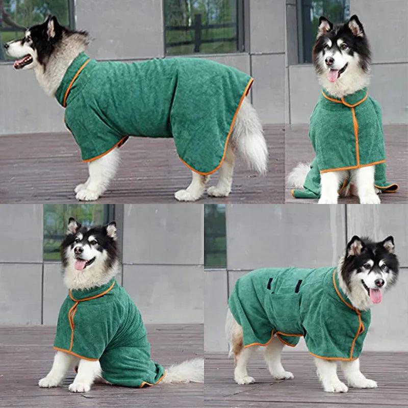 Lighteme Mikrofaser Hundebademantel 