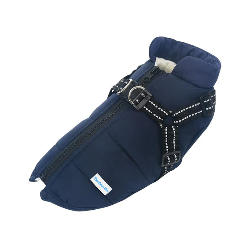 Manteau polaire imperméable Lighteme pour chien, idéal pour la protection contre le froid