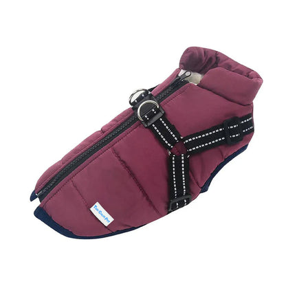 Manteau polaire imperméable Lighteme pour chien, idéal pour la protection contre le froid