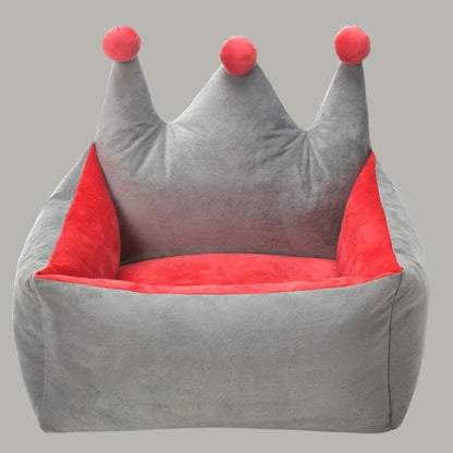 Lighteme Dog Bed Cute Crown Removable Kennel