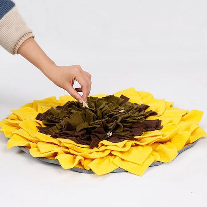Tapis d'apprentissage Lighteme pour chiens, motif tournesol