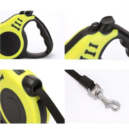 Laisse pour chien Lighteme 3M/5M rétractable automatique (4 couleurs et 3 tailles)