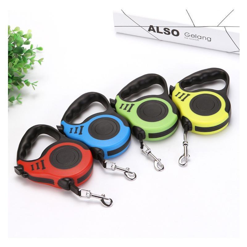 Laisse pour chien Lighteme 3M/5M rétractable automatique (4 couleurs et 3 tailles)