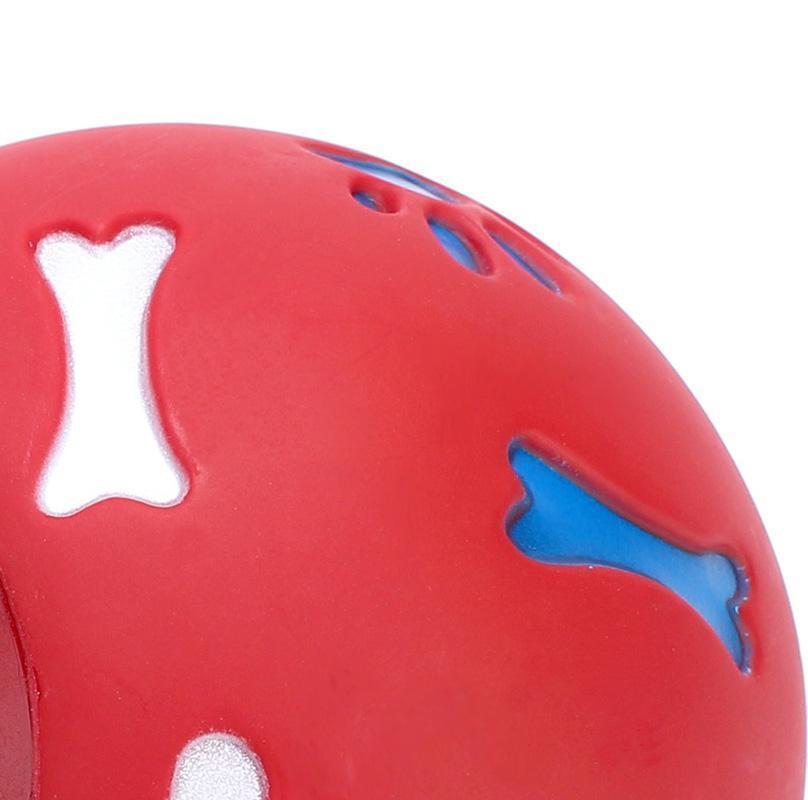 Lighteme Dog Toy Rubber Chew Leakage Food Play Ball (2 colors & 2 sizes)