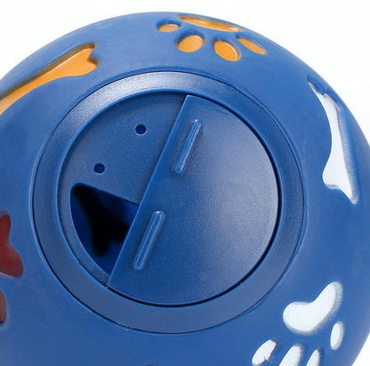 Lighteme Dog Toy Rubber Chew Leakage Food Play Ball (2 colors & 2 sizes)