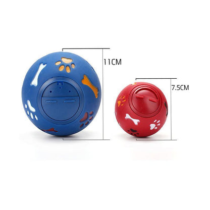 Lighteme Dog Toy Rubber Chew Leakage Food Play Ball (2 colors & 2 sizes)