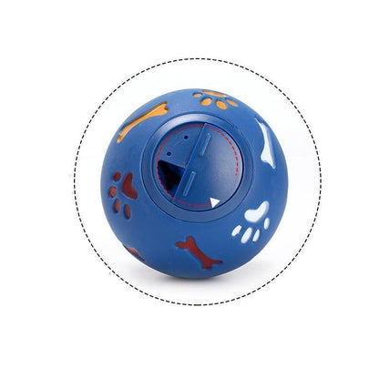 Lighteme Dog Toy Rubber Chew Leakage Food Play Ball (2 colors & 2 sizes)