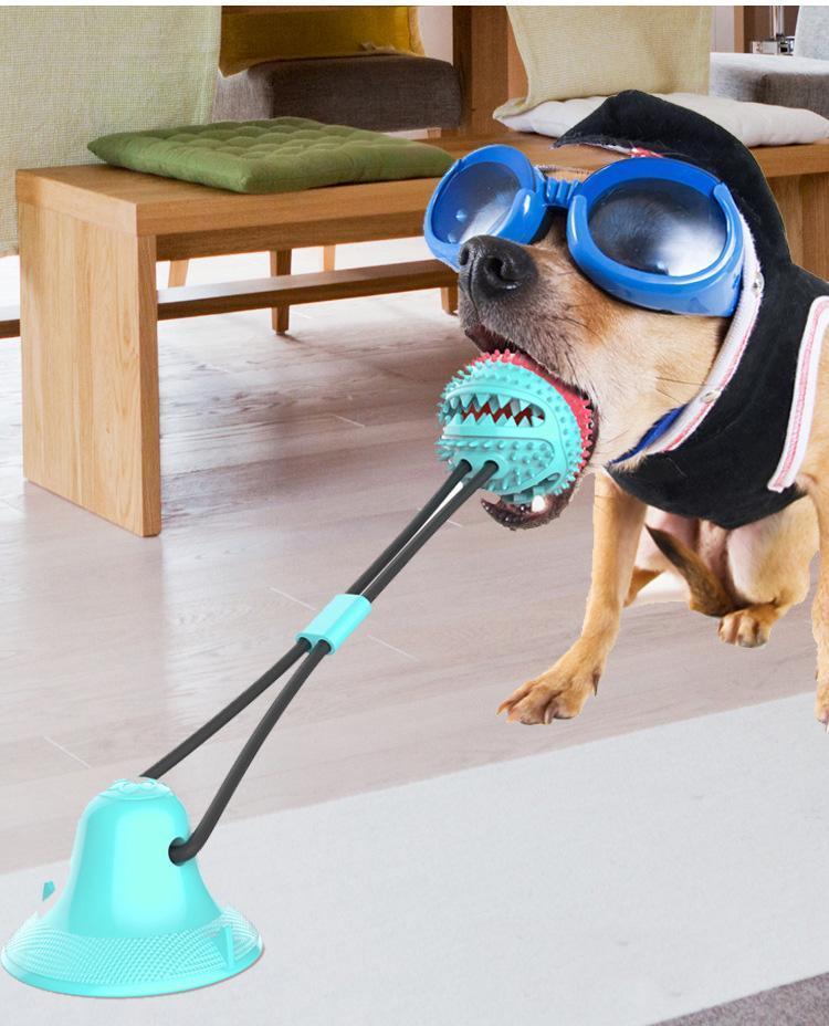 Lighteme Hundespielzeug mit Saugnapf, Kauball (5 Farben)