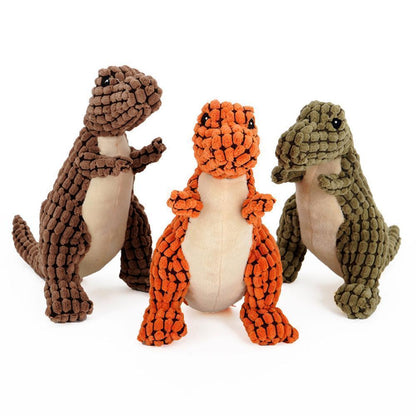 Lighteme Dog's Dinosaur Sound And Chew Toy (3 colors & 2 sizes)