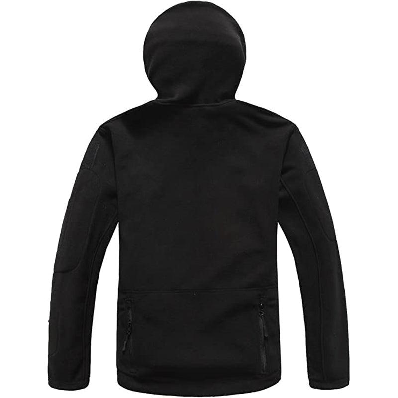 Lighteme Warmer Fleece-Mantel mit Kapuze für taktische Militärjacke