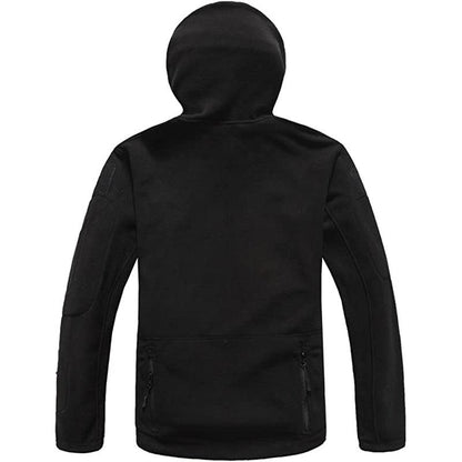 Lighteme Warmer Fleece-Mantel mit Kapuze für taktische Militärjacke