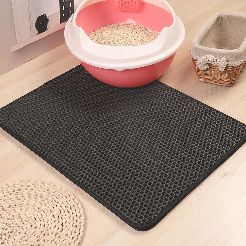 Lighteme EVA Double-Layer Cat Litter Mat (5 colors & 4 sizes)