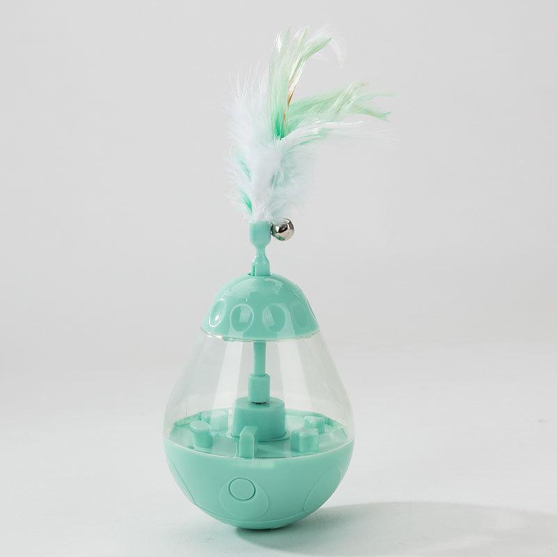 Jouet d'activité pour animaux de compagnie Lighteme électrique avec plume clignotante et bâtonnet à clochette (2 couleurs)