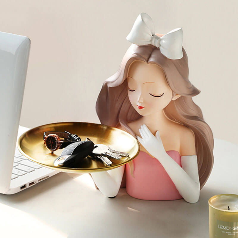 Lighteme Elegant Girl Storage Decoration Ornaments