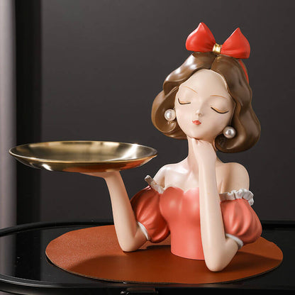 Lighteme Elegant Girl Storage Decoration Ornaments