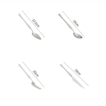 Lighteme Elegant Stainless Steel Flatware 4 Pcs Set