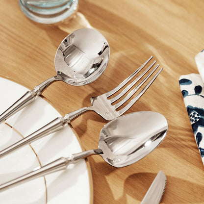 Lighteme Elegant Stainless Steel Flatware 4 Pcs Set