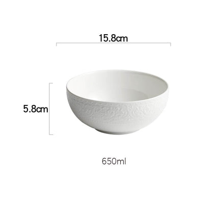 Lighteme Embossed Ceramic Bowl