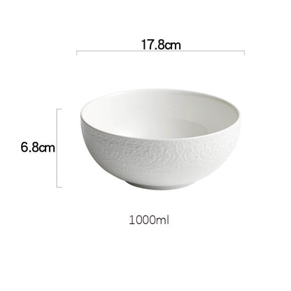 Lighteme Embossed Ceramic Bowl
