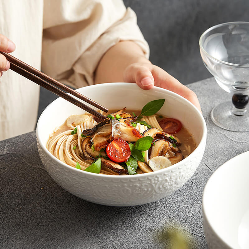 Lighteme Embossed Ceramic Bowl