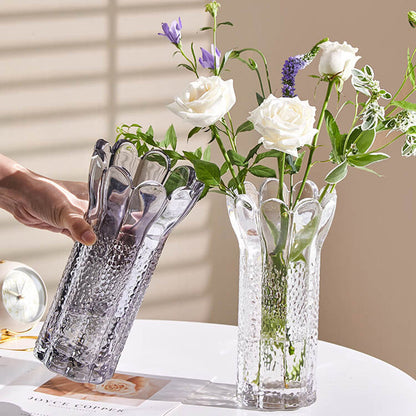 Vase en cristal en forme de fleur en relief Lighteme