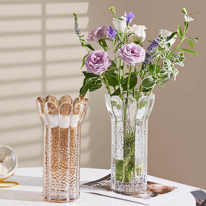 Vase en cristal en forme de fleur en relief Lighteme