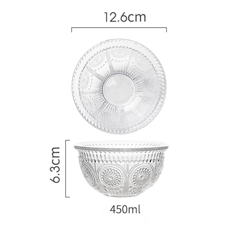 Bol en verre gaufré Lighteme
